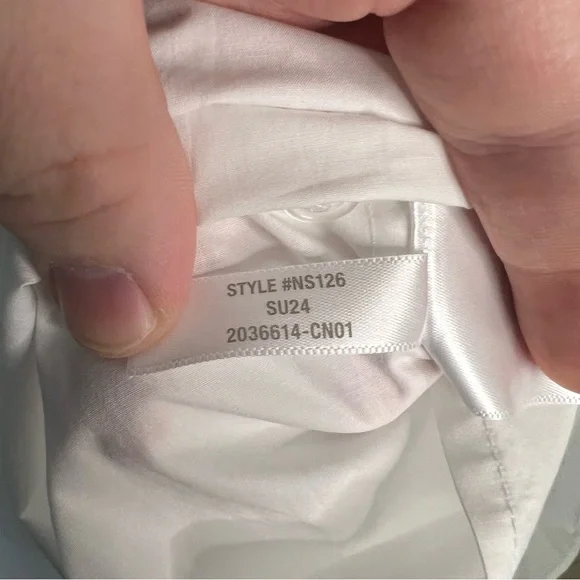 NWT Madewell Button-Front Mini Shirtdress in Poplin Women's Regular XXS Resort - Picture 11 of 11